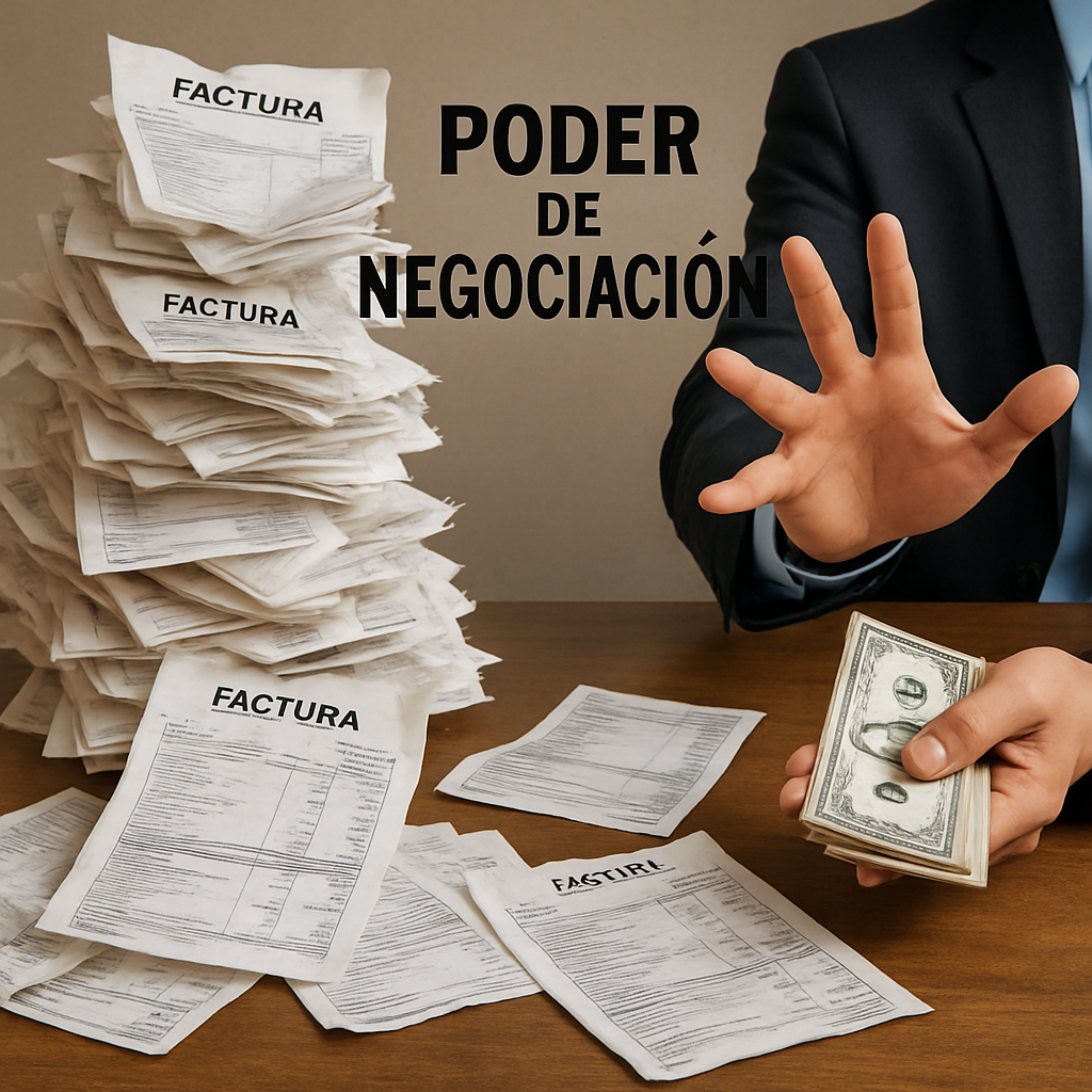 Facturación desordenada y poder de negociación