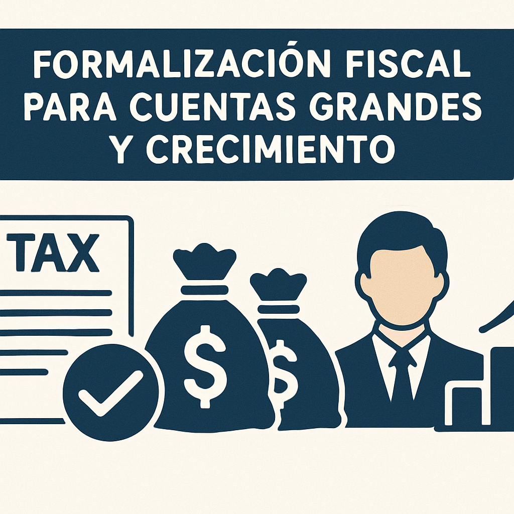 Formalización fiscal para cuentas grandes y crecimiento