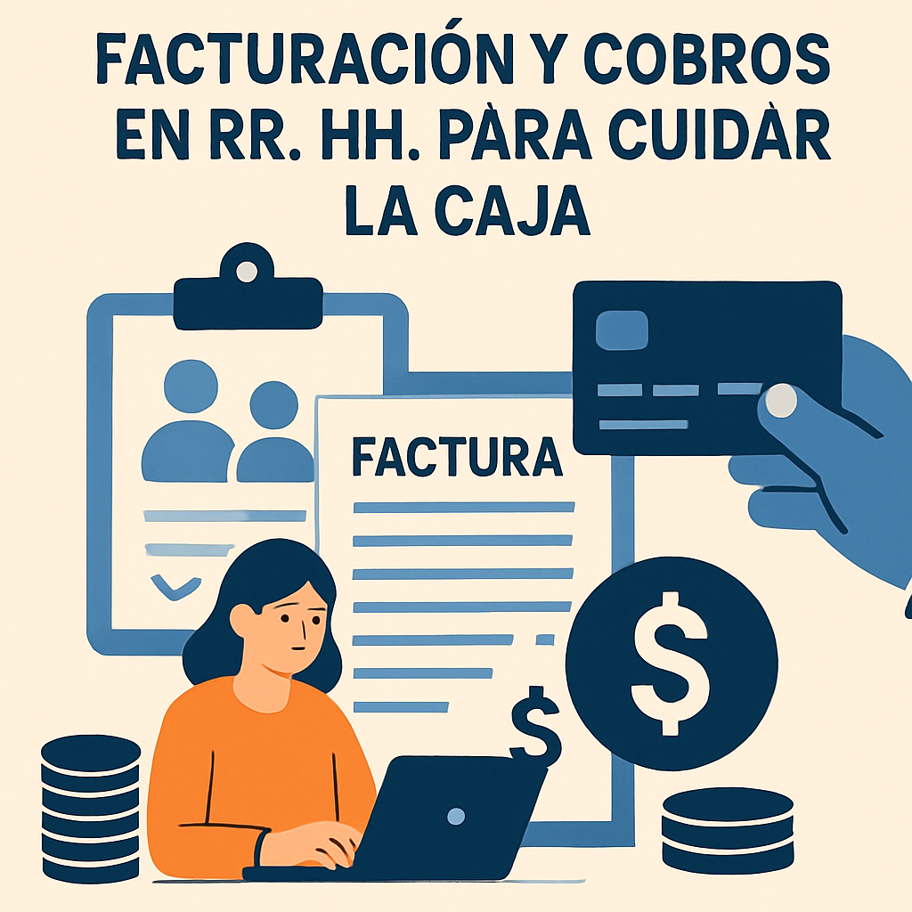 Facturación y cobros en RR. HH. para cuidar la caja