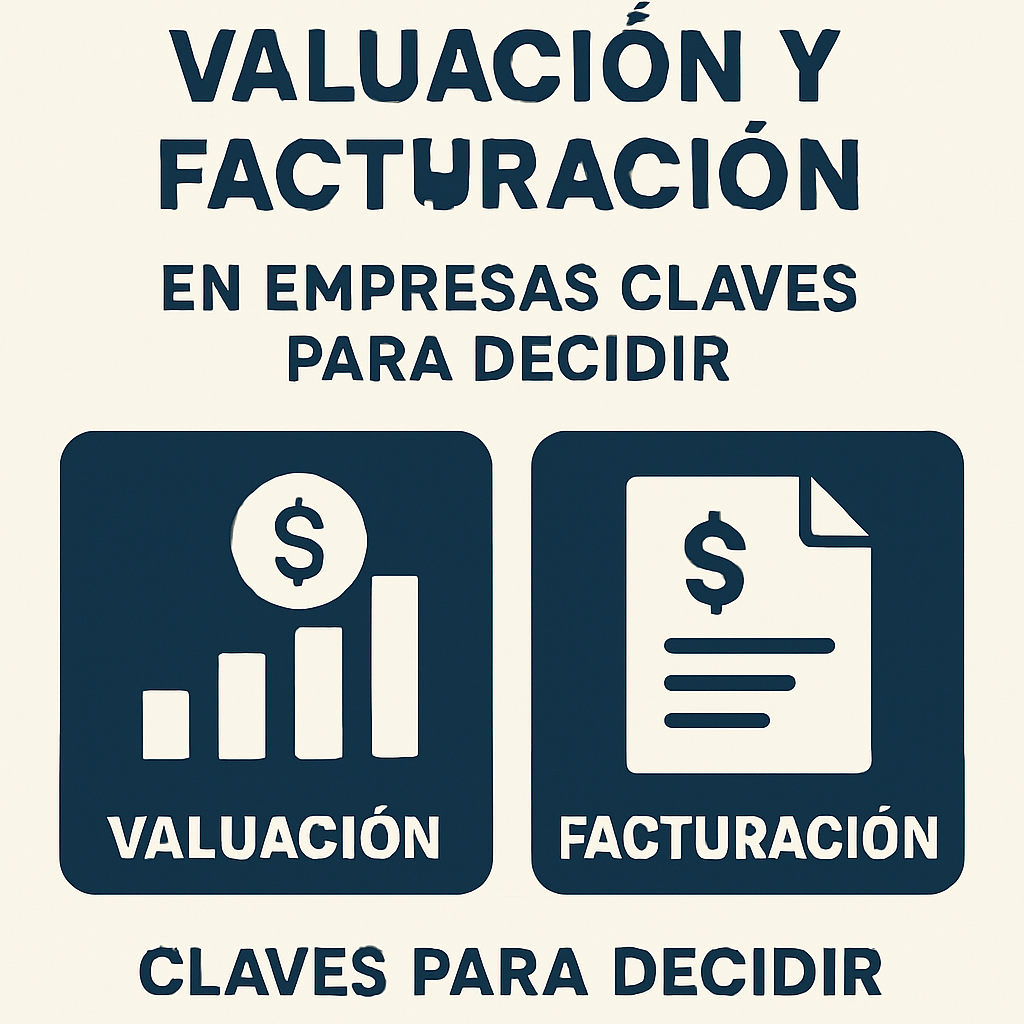 Valuación y facturación en empresas claves para decidir